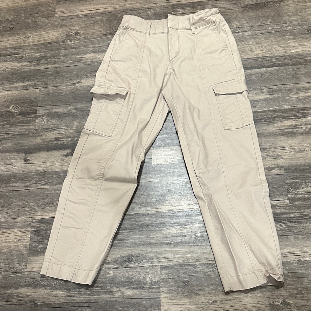 a new day Women's Beige Cropped Cargo Pants